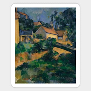 Turning Road at Montgeroult by Paul Cezanne Magnet